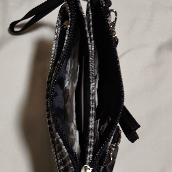 Mundi Black and White Plaid Clutch - Picture 3 of 6